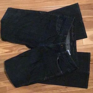 Eddie Bauer Blue Flare Wide Leg Jeans